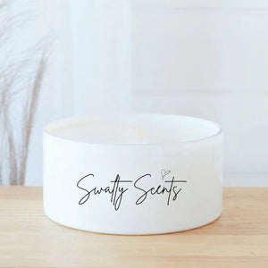 Candle Bowl White